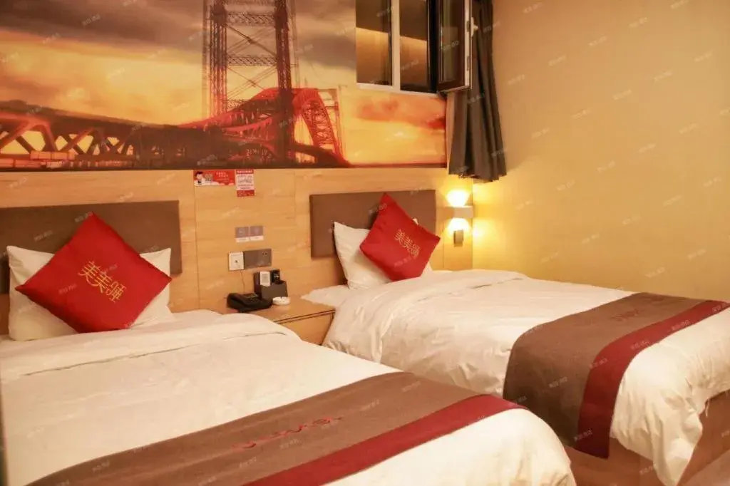 Bed in Thank Inn Hotel Inner Mongolia Baotou Donghe Haode Trade Plaza Bed in Thank Inn Hotel Inner Mongolia Baotou Donghe Haode Trade Plaza