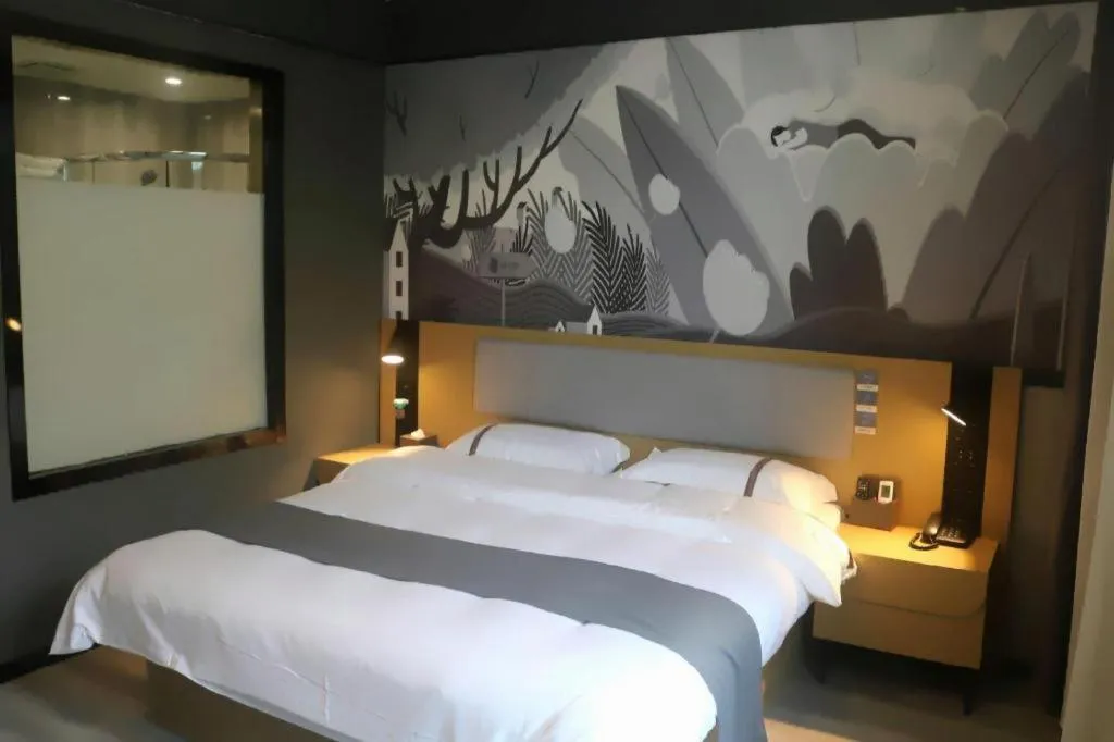 Bed in Thank Inn Hotel Anqing Guangcai Big Market Passenger Center
