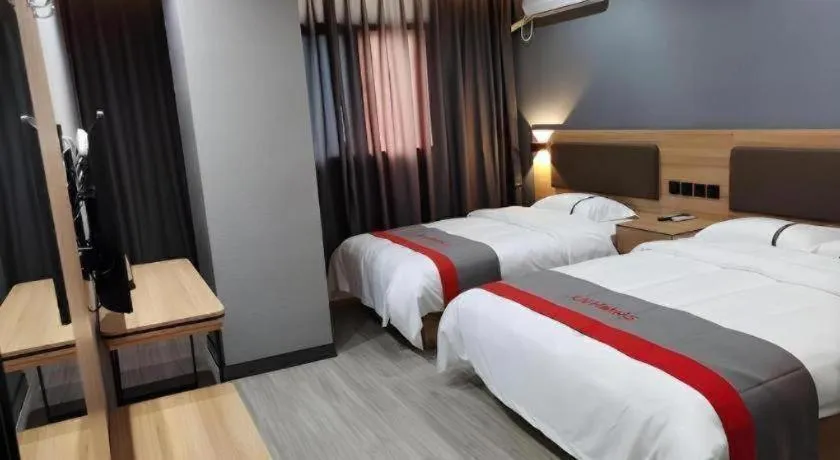 Bed in Jun Hotel Henan Sanmenxia Dennis Plaza