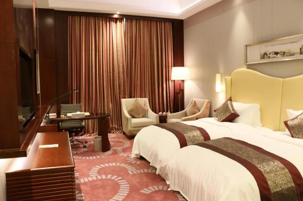 Bed in Bairun Zhenjiang International Hotel