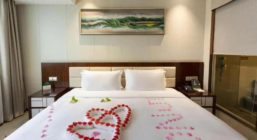 Bed in Xingtai Yuehai Hotel