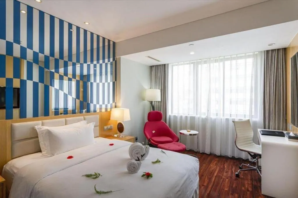 Bed in Xingtai Yuehai Hotel