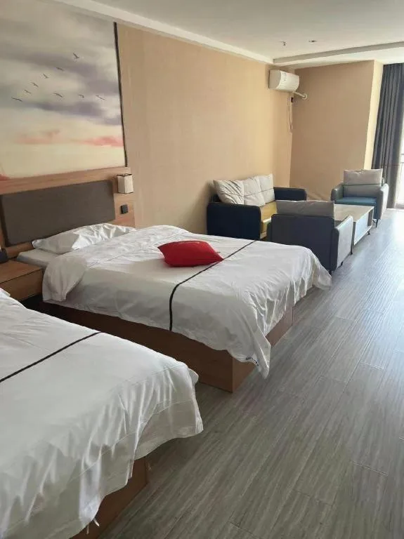 Bed in Thank Inn Hotel Shandong Heze Mudan District Bayi Road Pedestrian Street
