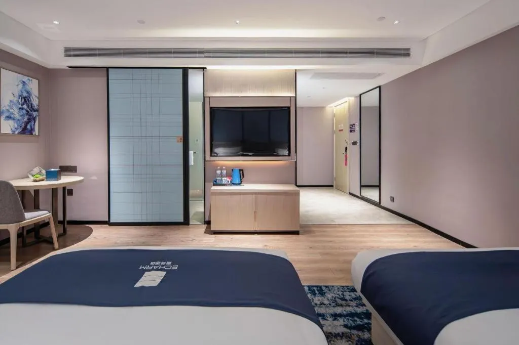 Bed in Echarm Hotel Nanning Wuming