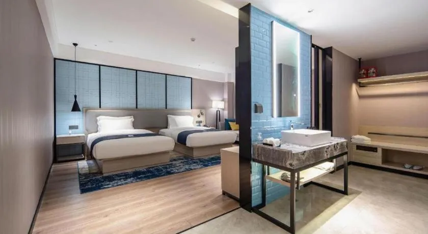 Bed in Echarm Hotel Nanning Wuming