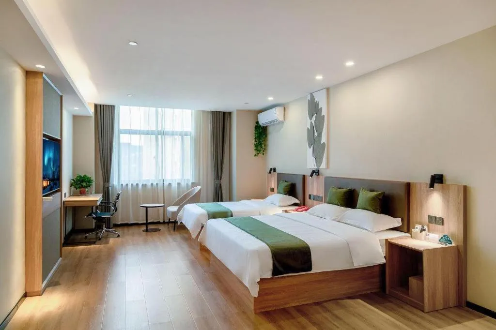 Bed in Green Tree Inn Express Huai'an Huaiyin District Jiangxi Road Normal University