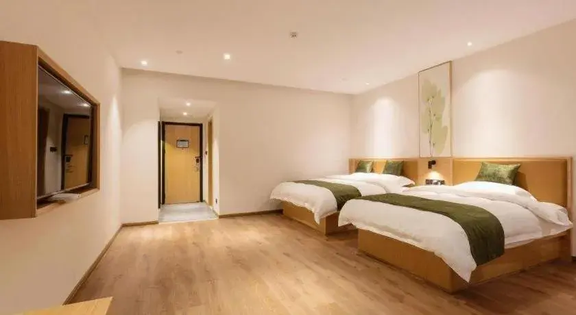 Bed in Green Tree Inn Nanchang Zhongshan Road Bayiguan Bed in Green Tree Inn Nanchang Zhongshan Road Bayiguan