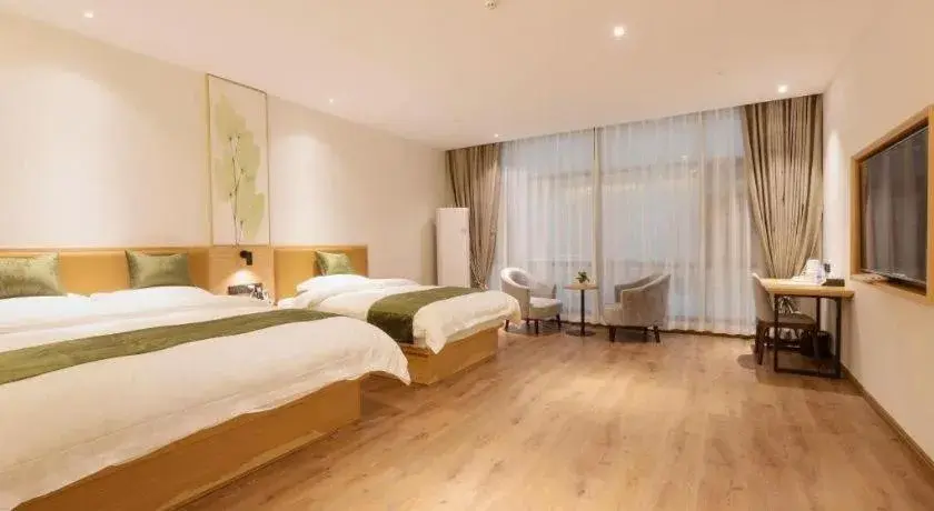 Bed in Green Tree Inn Nanchang Zhongshan Road Bayiguan Bed in Green Tree Inn Nanchang Zhongshan Road Bayiguan