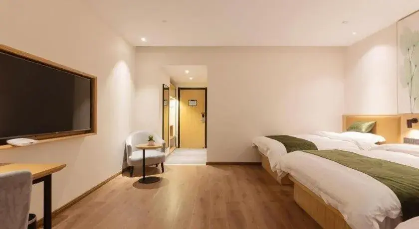 Bed in Green Tree Inn Nanchang Zhongshan Road Bayiguan Bed in Green Tree Inn Nanchang Zhongshan Road Bayiguan