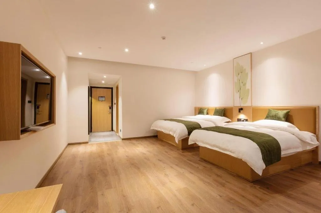 Bed in Green Tree Inn Nanchang Zhongshan Road Bayiguan