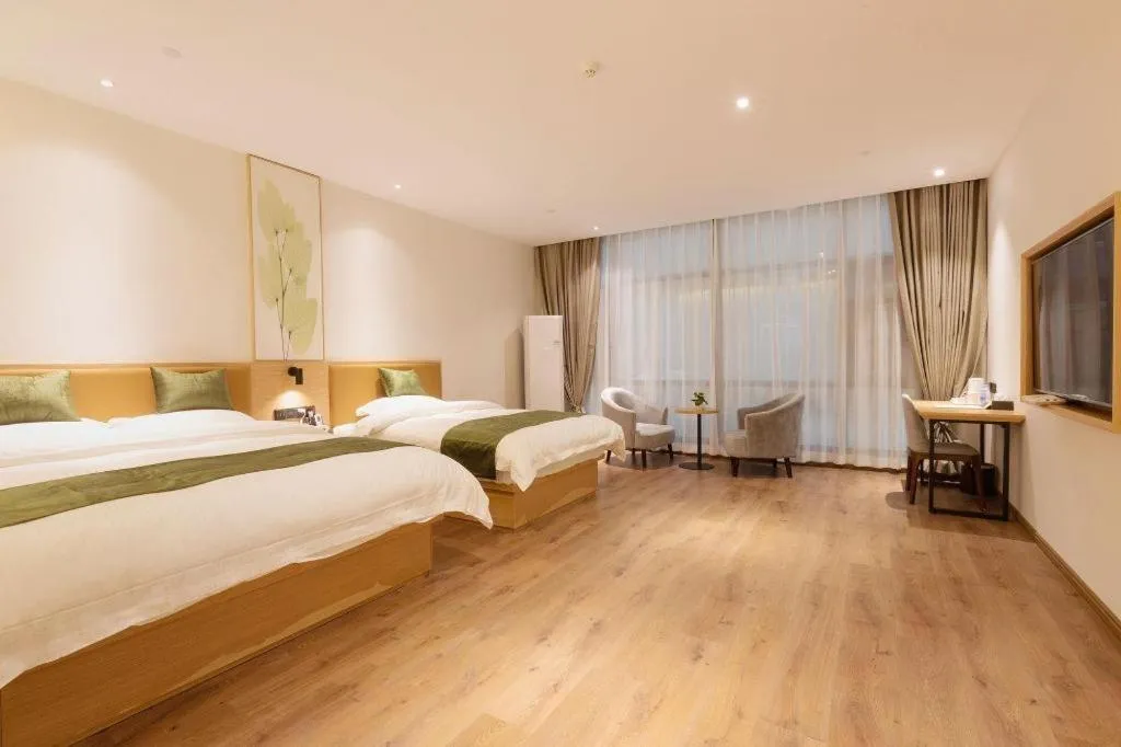 Bed in Green Tree Inn Nanchang Zhongshan Road Bayiguan