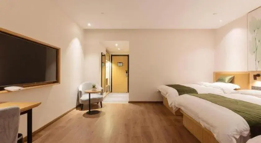 Bed in Green Tree Inn Nanchang Zhongshan Road Bayiguan Bed in Green Tree Inn Nanchang Zhongshan Road Bayiguan