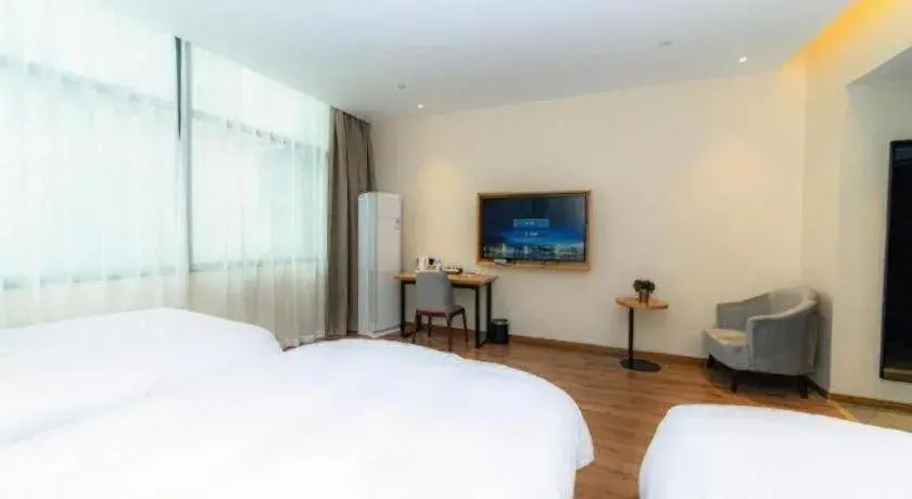 Bed in Green Tree Inn Nanchang Zhongshan Road Bayiguan Bed in Green Tree Inn Nanchang Zhongshan Road Bayiguan