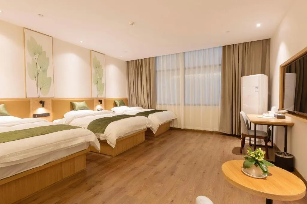 Bed in Green Tree Inn Nanchang Zhongshan Road Bayiguan