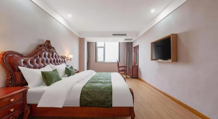 Bed in Green Tree Inn Express Weifang Zhucheng Longyuan Shangcheng