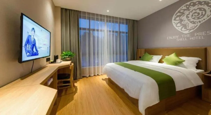 Bed in Shell Hotel Anhui Huaibei Suixi County Economic Development Zone