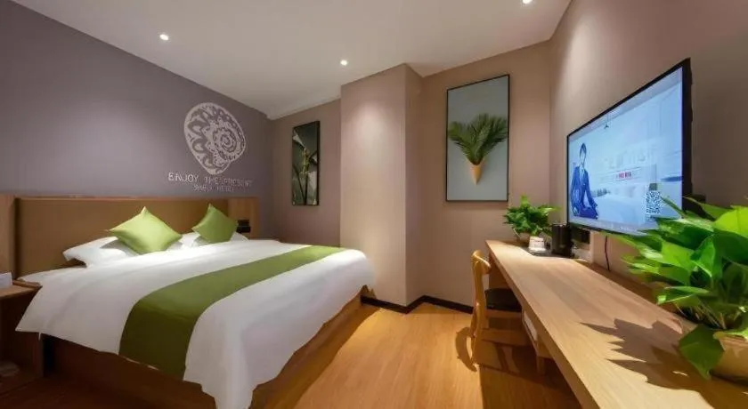 Bed in Shell Hotel Anhui Huaibei Suixi County Economic Development Zone
