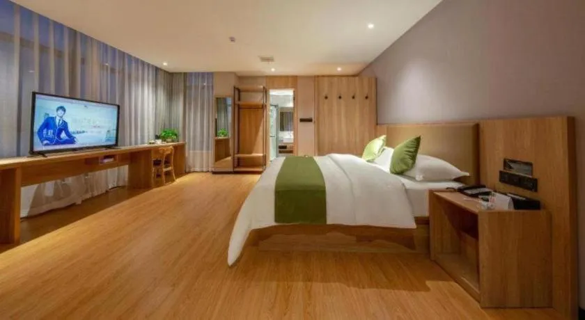 Bed in Shell Hotel Anhui Huaibei Suixi County Economic Development Zone