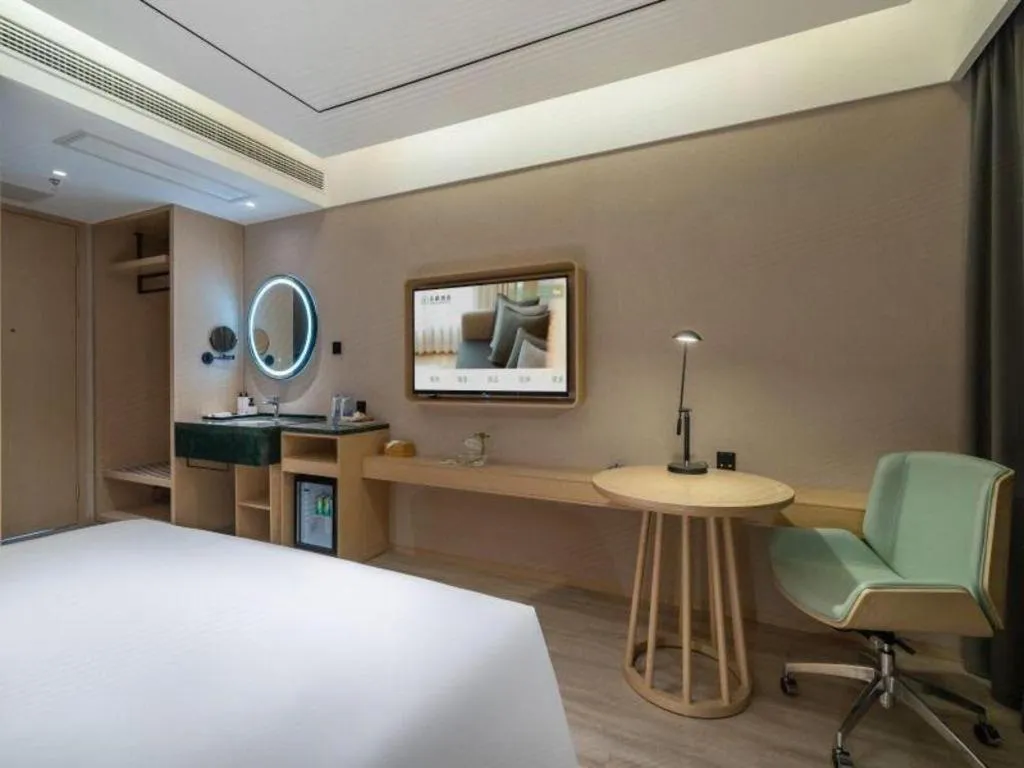 Bed in Deep Sleep Hotel Xuzhou High-Speed Railway Station East Square Oubeisha