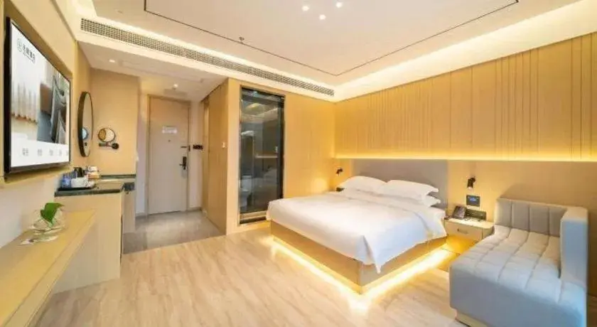 Bed in Deep Sleep Hotel Xuzhou High-Speed Railway Station East Square Oubeisha Bed in Deep Sleep Hotel Xuzhou High-Speed Railway Station East Square Oubeisha