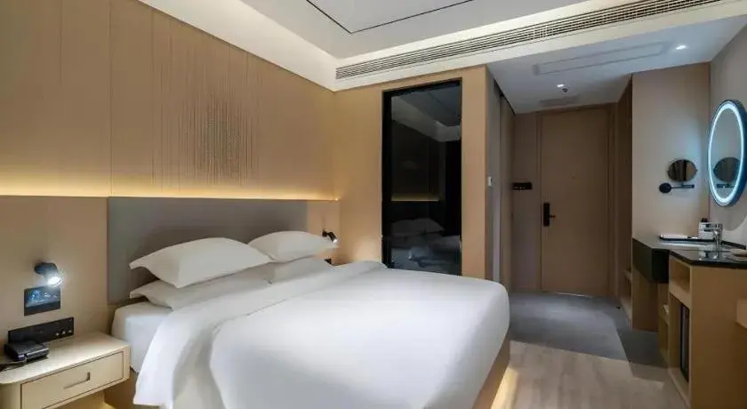 Bed in Deep Sleep Hotel Xuzhou High-Speed Railway Station East Square Oubeisha Bed in Deep Sleep Hotel Xuzhou High-Speed Railway Station East Square Oubeisha