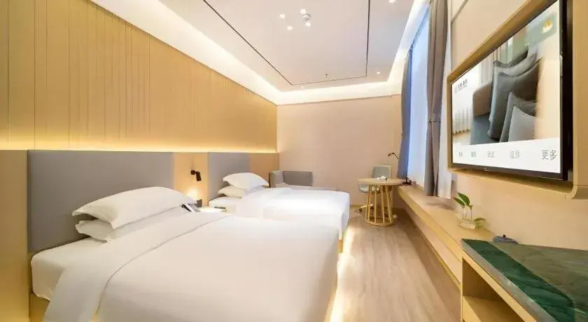 Bed in Deep Sleep Hotel Xuzhou High-Speed Railway Station East Square Oubeisha Bed in Deep Sleep Hotel Xuzhou High-Speed Railway Station East Square Oubeisha