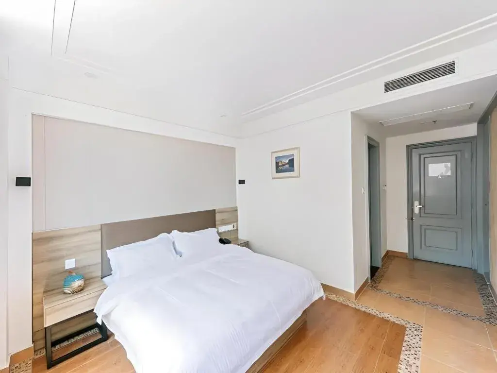 Bed in GreenTree Alliance Hotel Shanghai Baoshan District Meilan Lake Yueluo Road Bed in GreenTree Alliance Hotel Shanghai Baoshan District Meilan Lake Yueluo Road