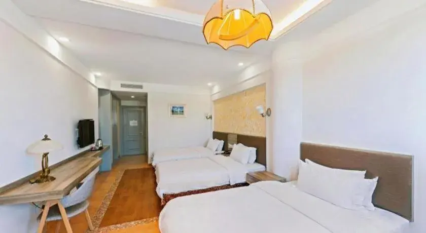 Bed in GreenTree Alliance Hotel Shanghai Baoshan District Meilan Lake Yueluo Road Bed in GreenTree Alliance Hotel Shanghai Baoshan District Meilan Lake Yueluo Road