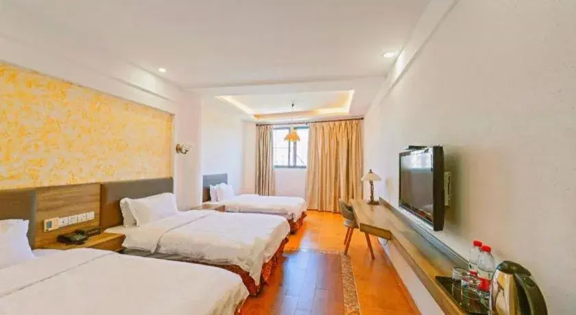 Bed in GreenTree Alliance Hotel Shanghai Baoshan District Meilan Lake Yueluo Road Bed in GreenTree Alliance Hotel Shanghai Baoshan District Meilan Lake Yueluo Road