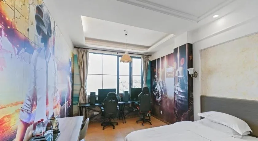 Bed in GreenTree Alliance Hotel Shanghai Baoshan District Meilan Lake Yueluo Road