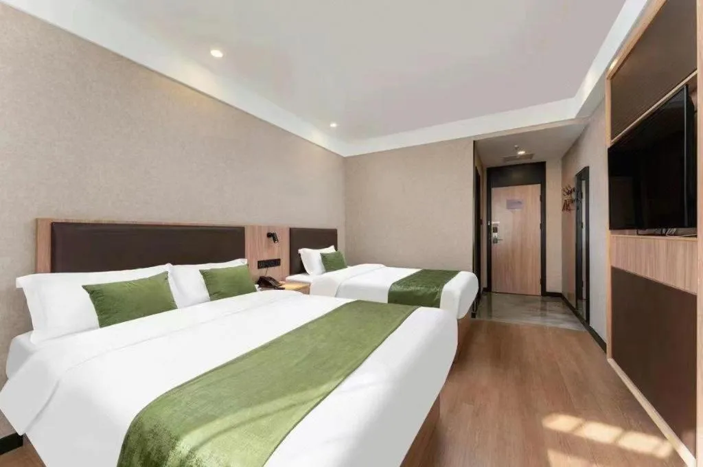 Bed in Green Tree Inn Express Jinan Huaiyin District Jingshi Road Children's Hospital