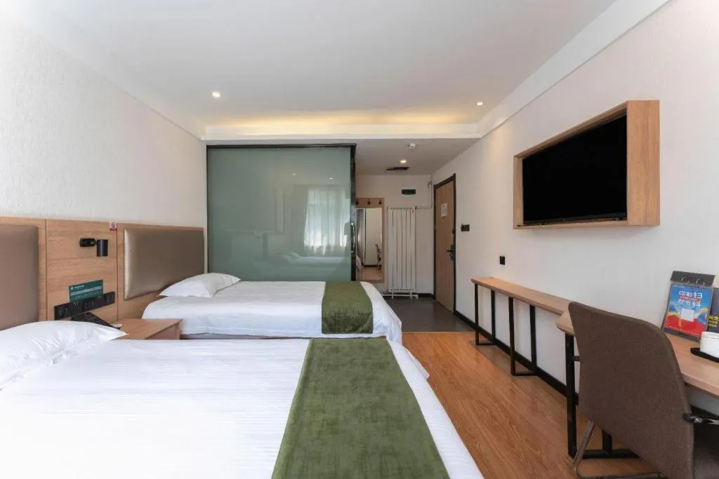 Bed in Green Tree Inn Express Jinan Huaiyin District Jingshi Road Children's Hospital
