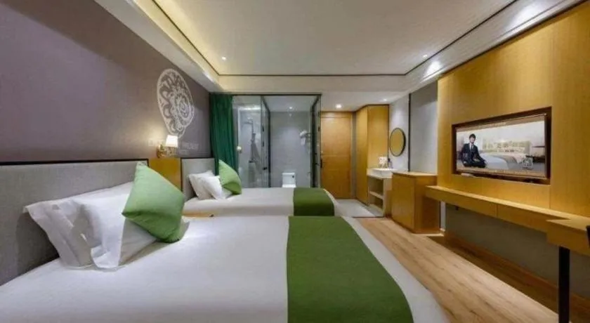 Bed in Shell Hotel Anhui Huaibei Railway Station Huiyuan Road