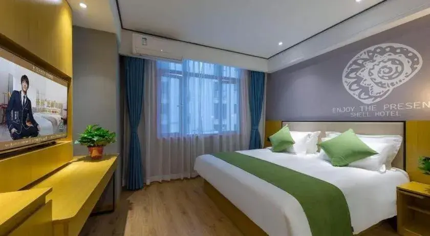 Bed in Shell Hotel Anhui Huaibei Railway Station Huiyuan Road Bed in Shell Hotel Anhui Huaibei Railway Station Huiyuan Road