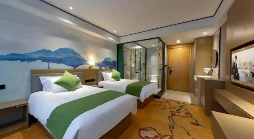 Bed in Shell Hotel Anhui Huaibei Railway Station Huiyuan Road Bed in Shell Hotel Anhui Huaibei Railway Station Huiyuan Road