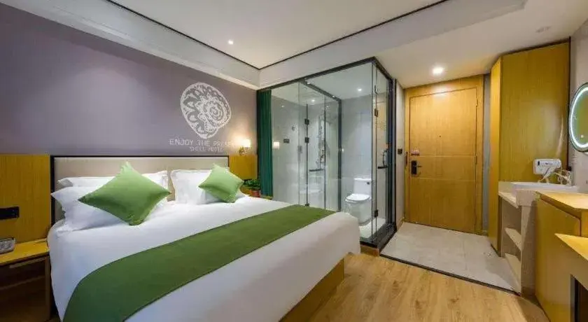 Bed in Shell Hotel Anhui Huaibei Railway Station Huiyuan Road Bed in Shell Hotel Anhui Huaibei Railway Station Huiyuan Road