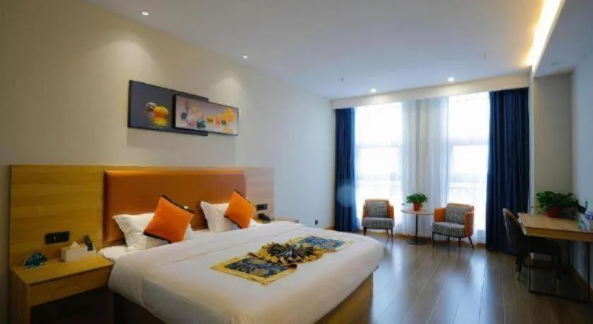 Bed in Green Tree Inn Express Tangshan Yueting County Bus Station