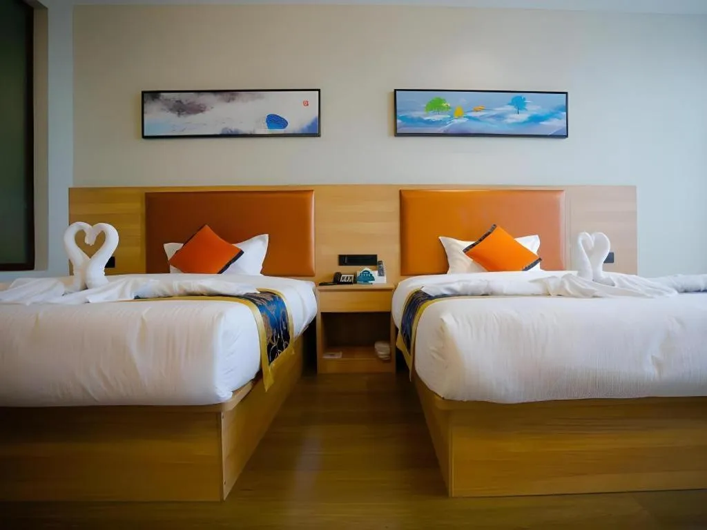 Bed in Green Tree Inn Express Tangshan Yueting County Bus Station