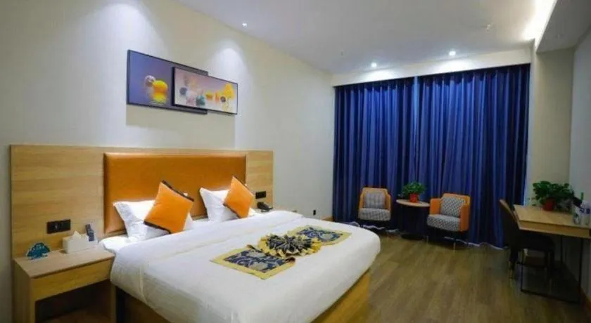 Bed in Green Tree Inn Express Tangshan Yueting County Bus Station