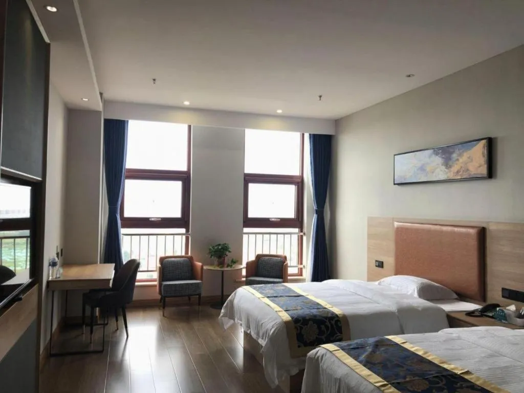 Bed in Green Tree Inn Express Tangshan Yueting County Bus Station