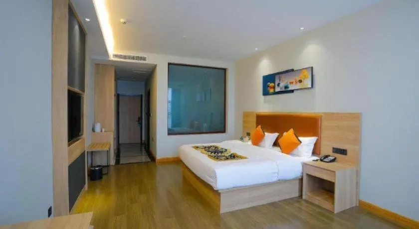 Bed in Green Tree Inn Express Tangshan Yueting County Bus Station