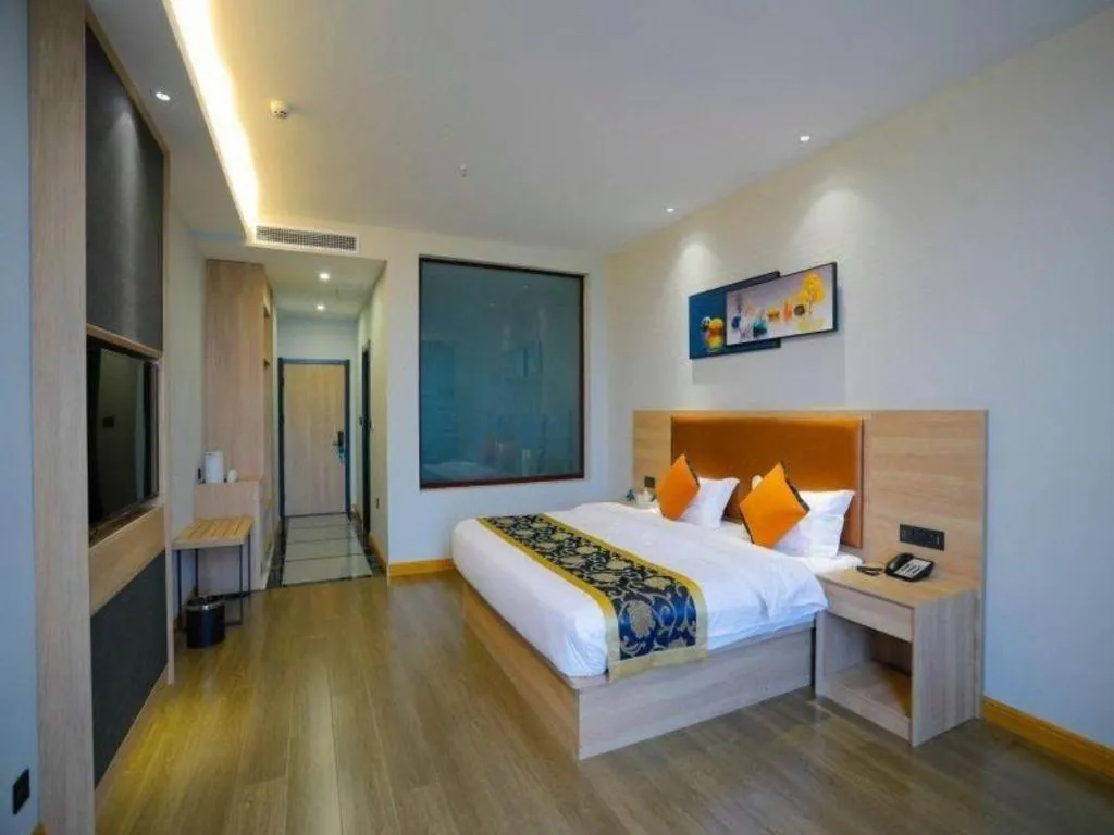 Bed in Green Tree Inn Express Tangshan Yueting County Bus Station