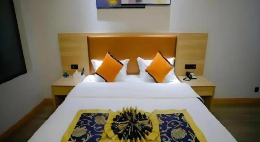 Bed in Green Tree Inn Express Tangshan Yueting County Bus Station