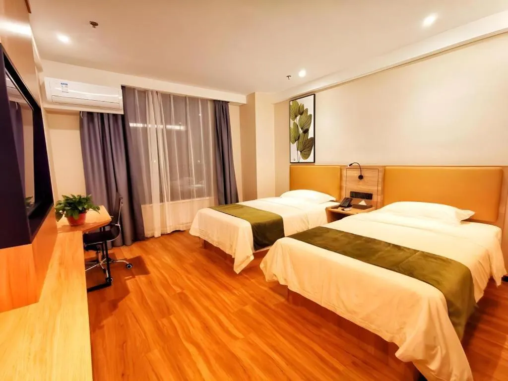 Bed in Green Tree Inn Huangshan Yi County Xidi Hongcun