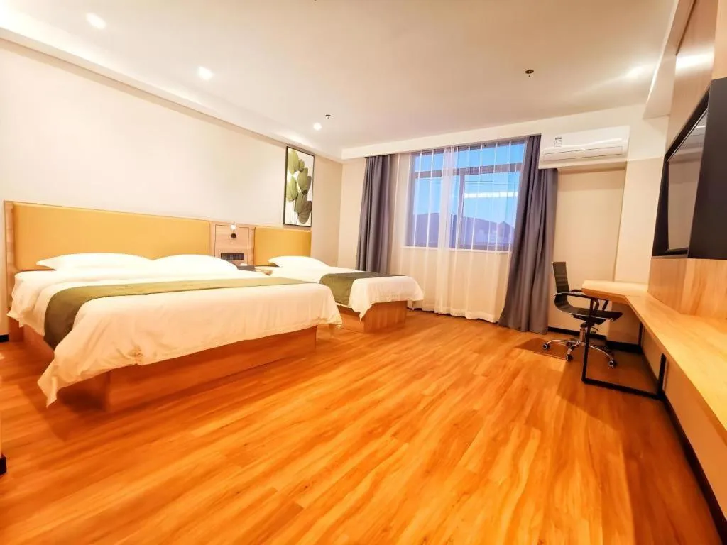 Bed in Green Tree Inn Huangshan Yi County Xidi Hongcun