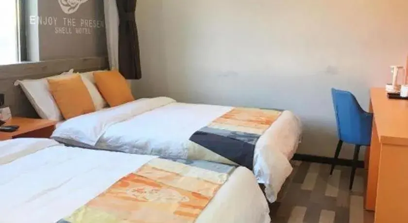 Bed in Shell Hotel Beijing Miyun District Shuiku Yangguang Bed in Shell Hotel Beijing Miyun District Shuiku Yangguang