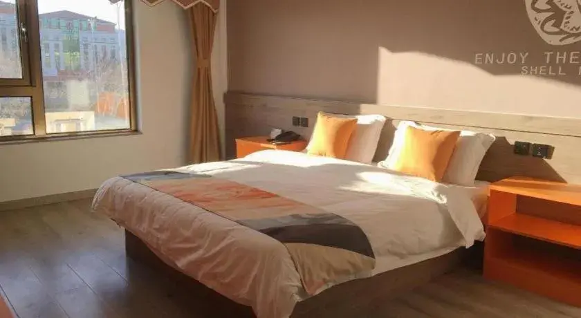 Bed in Shell Hotel Beijing Miyun District Shuiku Yangguang Bed in Shell Hotel Beijing Miyun District Shuiku Yangguang