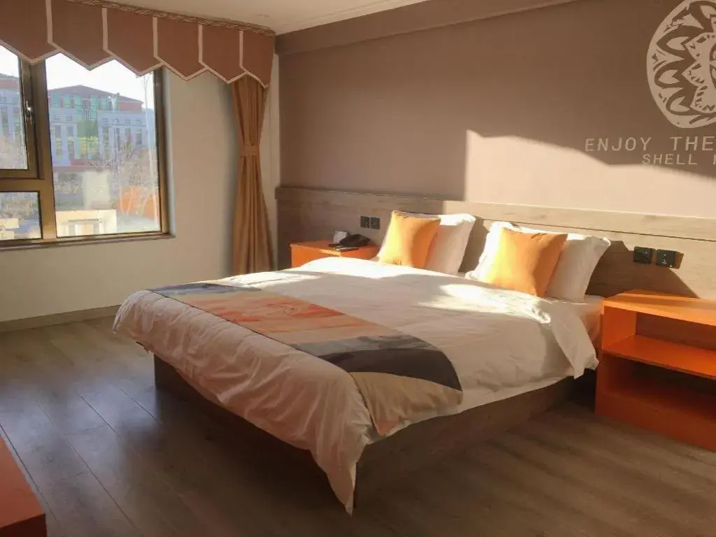 Bed in Shell Hotel Beijing Miyun District Shuiku Yangguang Bed in Shell Hotel Beijing Miyun District Shuiku Yangguang