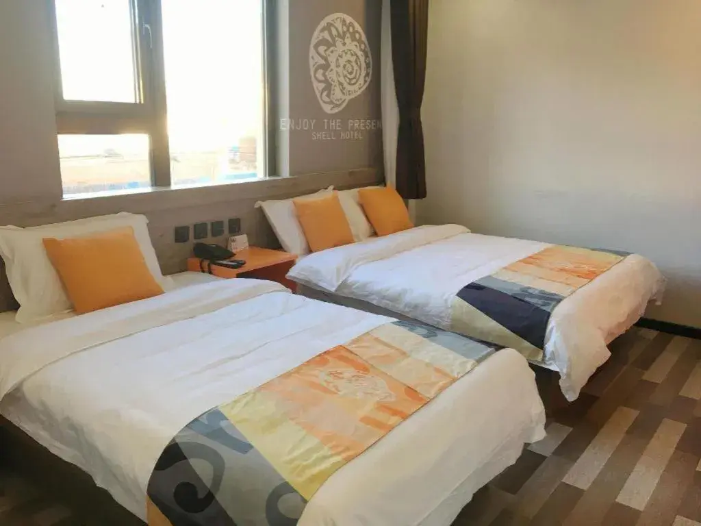 Bed in Shell Hotel Beijing Miyun District Shuiku Yangguang Bed in Shell Hotel Beijing Miyun District Shuiku Yangguang