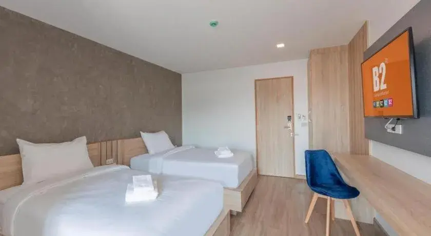 Bed in B2 Huai Khwang Premier Hotel Bed in B2 Huai Khwang Premier Hotel